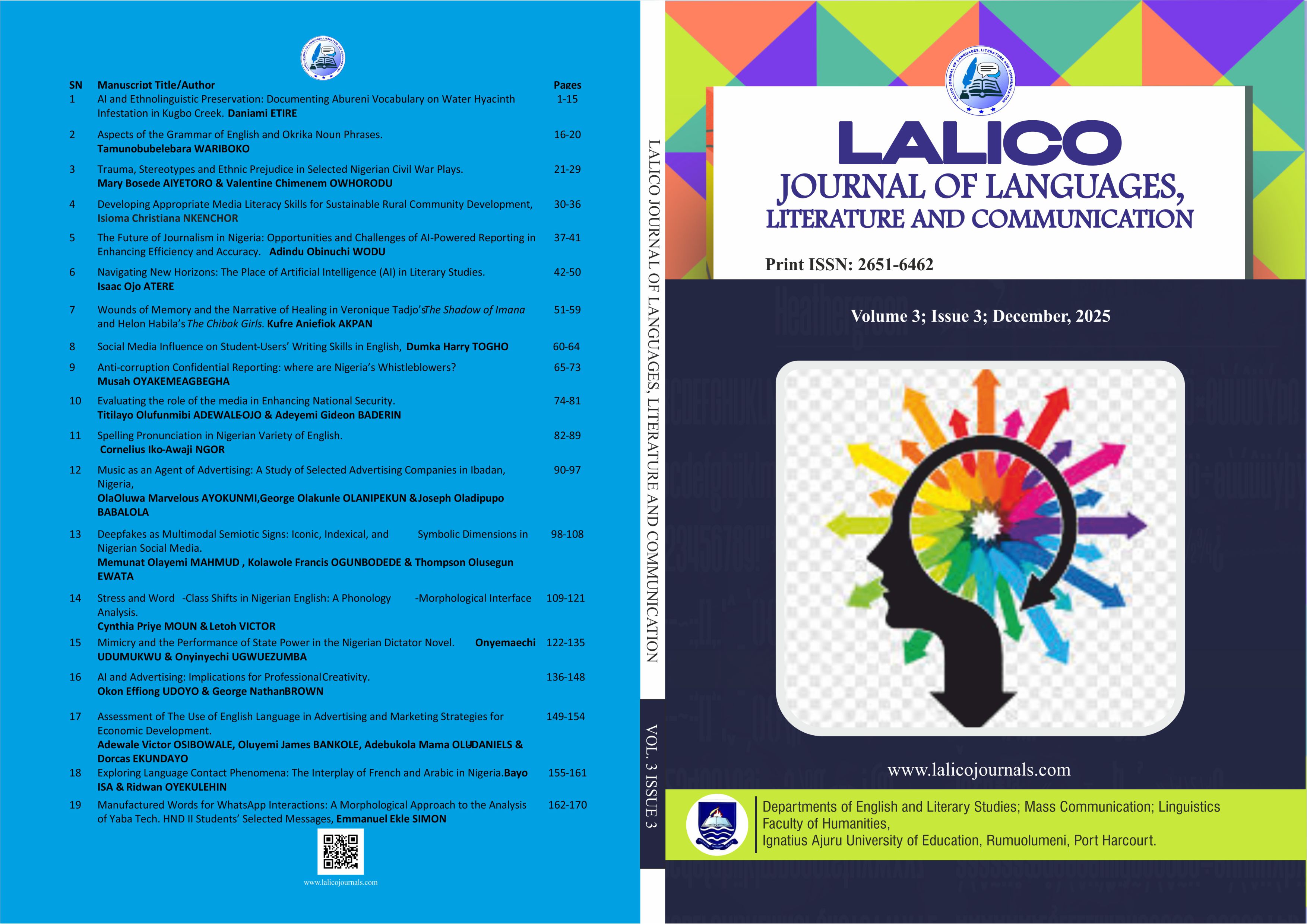 					View Vol. 3 No. 3 (2025): LALICO-JLLC-3-3
				